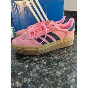 adidas gazelle silver green womens ADIDAS ORIGINALS Women's GAZELLE BOLD Pink Sneakers – Pavidas